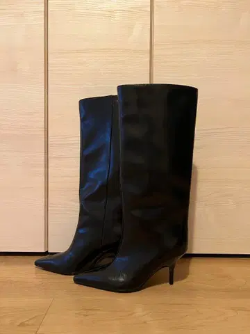 ZARA 키튼힐 니하이 부츠