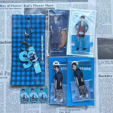 SnowMan 와타나베 쇼타 아크릴 스탠드 키링 부적 키링 8종 세트