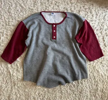 russell 7부 기장 그레이 버건디 빈티지 러셀