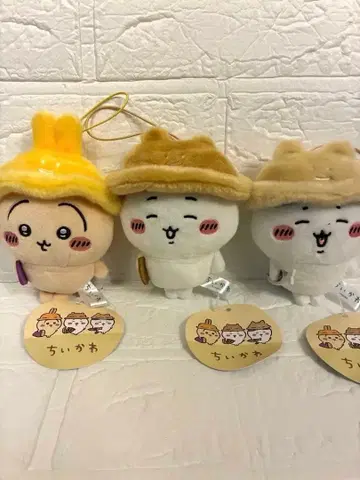 치이카와 가을이니까 마스코트 치이카와 하치와레 토끼 3종 세트