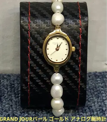 GRAND JOUR 펄 골드 아날로그 손목시계