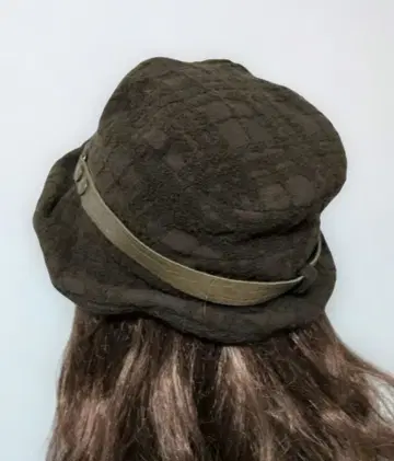 CA4LA 울 블렌드 햇 가죽 벨트 포함