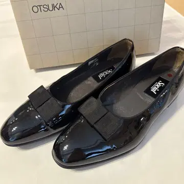 남성용 오페라 슈즈 블랙 리본 포함 슬립온 26cm 1회 착용