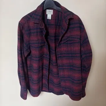 L.L.Bean 체크 무늬 플란넬 셔츠