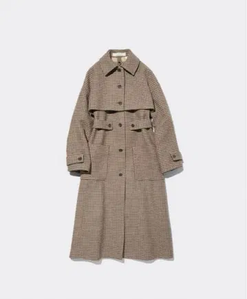 [ 새상품급 ] GU rokh 콜라보 2피스 코트 체크