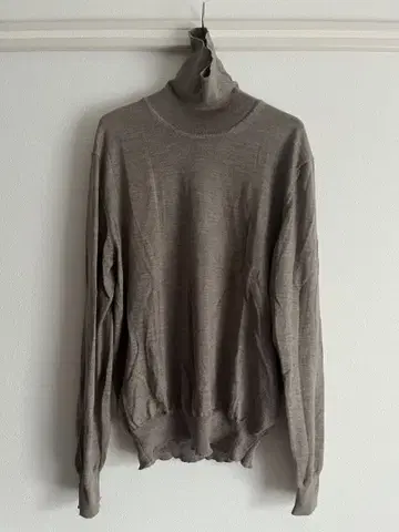 HERNO 터틀넥 니트 베이지 그레이