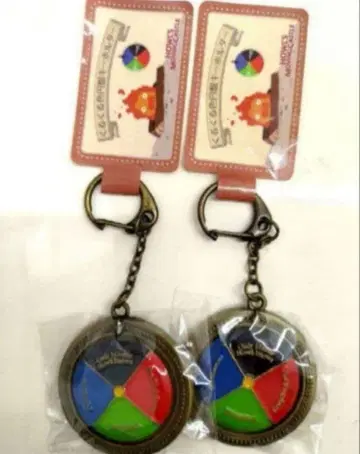 빙글빙글 색깔 원반 키링 2개 세트 스튜디오 지브리 하울의 움직이는 성