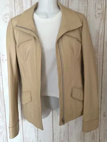 띠어리 레더 자켓 라무 양가죽