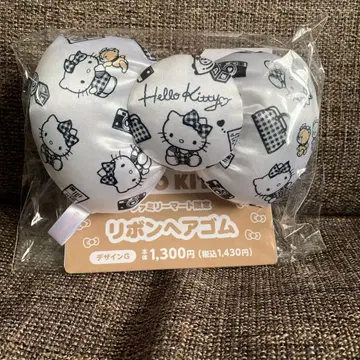 헬로키티 리본 머리끈