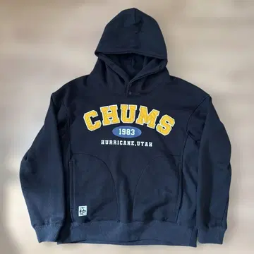 CHUMS 후드 부착 후드티 S 사이즈 블랙