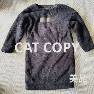 CAT COPY 보아 원피스 일본제 블랙 캣 복슬복슬