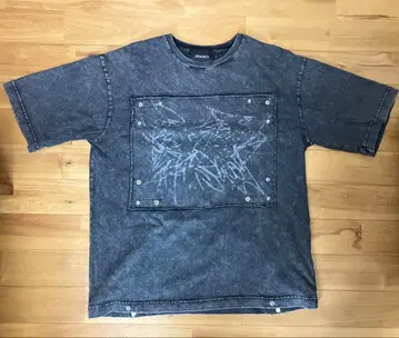 grancy 피그먼트 T셔츠 그레이 L 사이즈