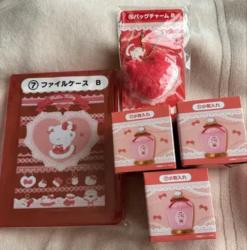 헬로키티 복권 파일 케이스 백참 소품함 세트