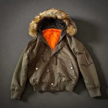 헤이세이 N-2B fur flight jacket fairy grunge