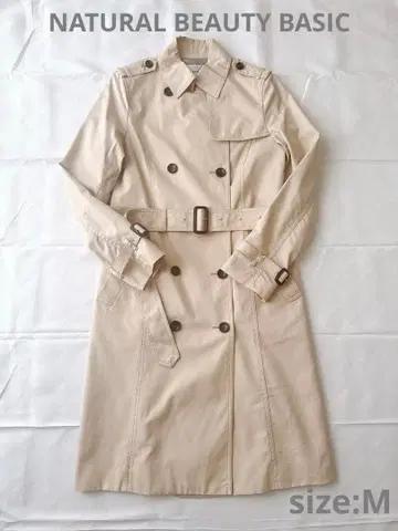 새상품급 Natural Beauty Basic 트렌치코트 베이지 M