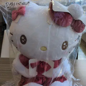 헬로키티 1번 복권 산타 코스튬 봉제 인형