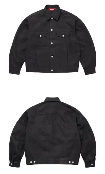 블랙 데님 자켓