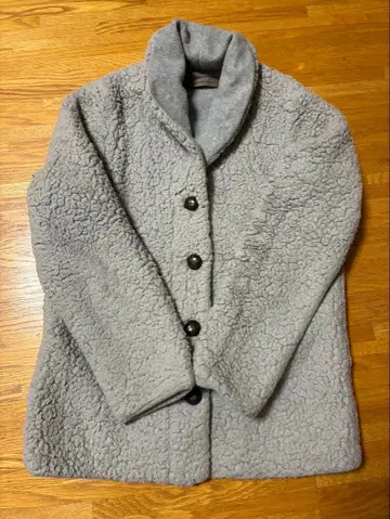 더블 데이 그레이 보아 자켓 숄카라