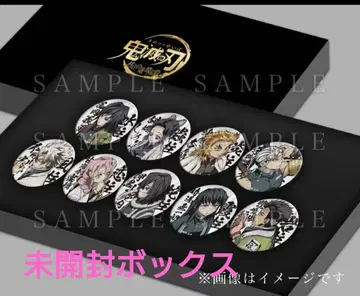 미개봉 귀멸의 칼날 주합회의 나비 저택 편 캔뱃지 세트 BOX