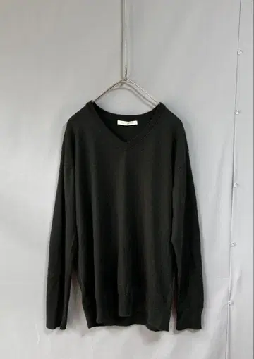 갤러리 바이 캐시미어 실크 혼방 얇은 소재 니트 다크 그린 1