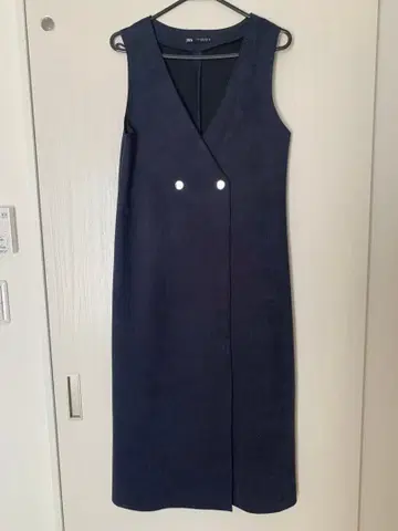 ZARA 네이비 슬리브리스 원피스 XS