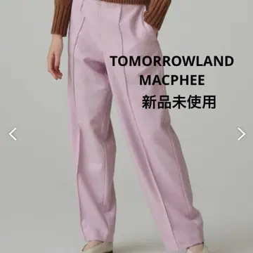 [ 미사용 새상품 ] TOMORROWLAND 팬츠 슬랙스 안감 있음 핑크