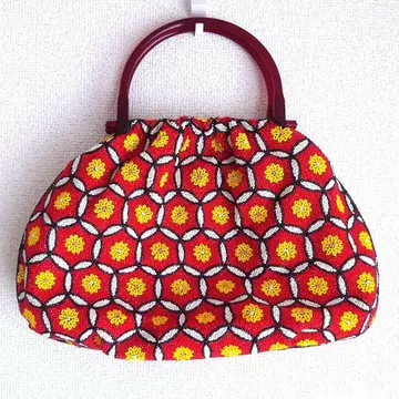 [ 미사용 ] 총 비즈 칠보 무늬 대형 백