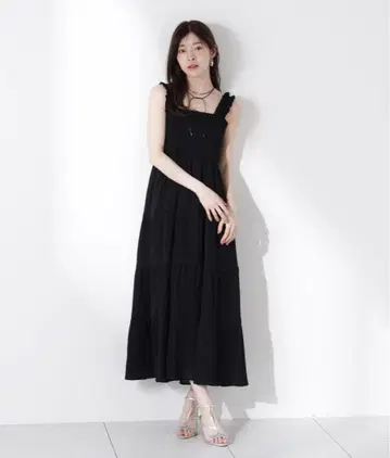 프로포션 바디 드레싱 레이스 티어드 원피스