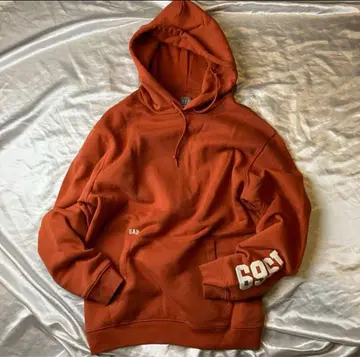 GAP 오렌지 후드 부착 후드티