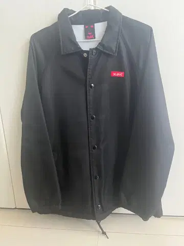 x-girl 블랙 나일론 자켓