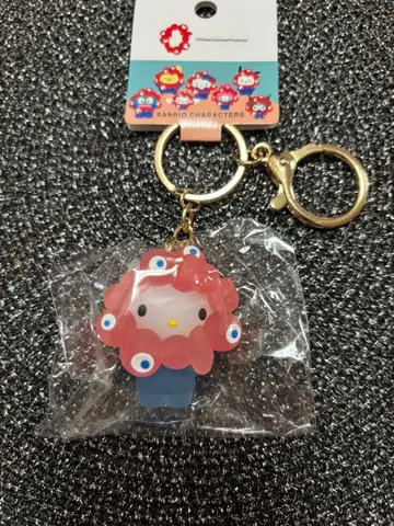 새상품 산리오 미야쿠미야쿠 콜라보 클리어 키링 헬로키티 오사카 만박