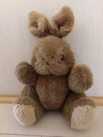 산리오 레어 레트로 옛날 로고 빈티지 토끼 봉제 인형