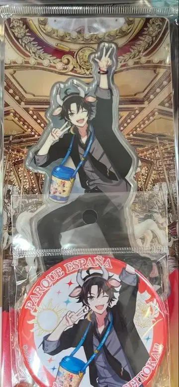 니지산지 시마 스페인 마을 아크릴 스탠드 캔 배지 세트 사에구사 아키나