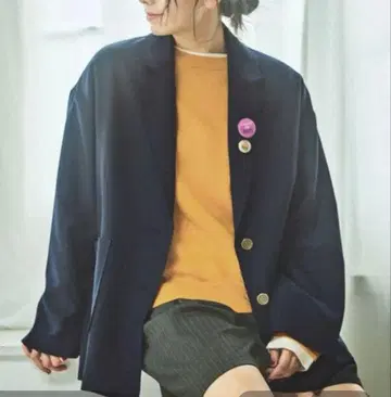 호조호조 루즈 자켓 네이비