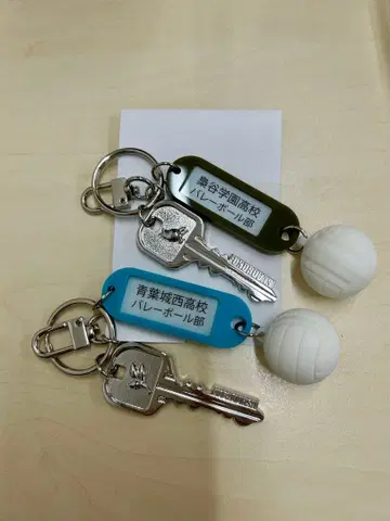 하이큐!! 열쇠 참 키링 아오바죠사이 후쿠로다니