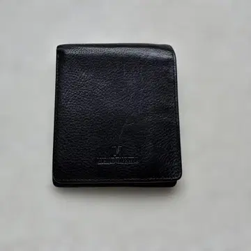 가죽 블랙 접이식 지갑