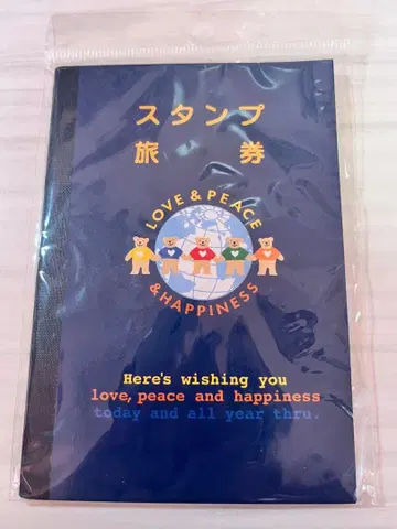 산리오 헤이세이 레트로 스탬프 수첩 손잡은 곰 1997년