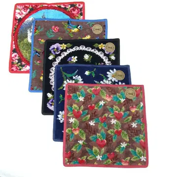 미사용 새상품 페이 손수건 5장 세트