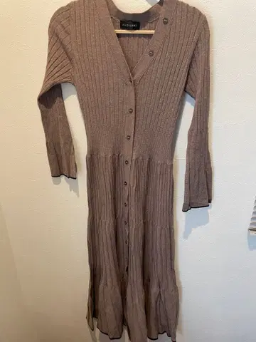 질 스튜어트 브라운 롱 니트 원피스