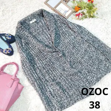 OZOC 프론트 오픈 가디건 (M) 블랙/그레이/화이트/믹스/리브