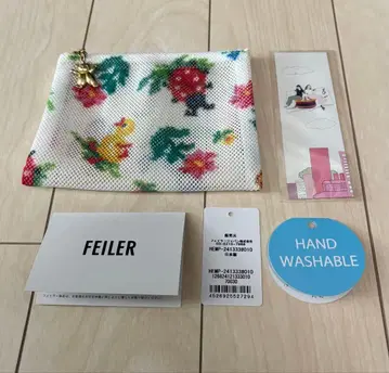 페이러 하이디 메쉬 파우치 S 화이트 미사용