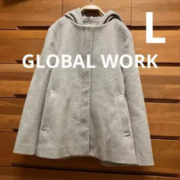 글로벌 워크 그레이지 숏코트 글로벌 워크 자켓 후드