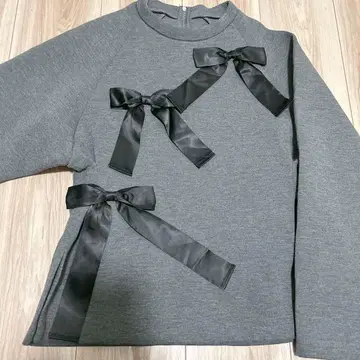 Bibiy 리본 포함 그레이 트레이닝복