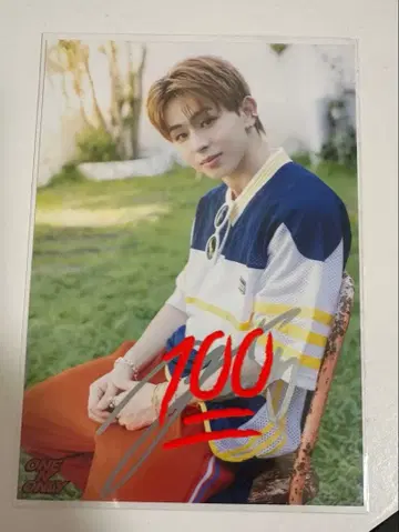 원엔 야마시타 에이큐 브로마이드 사인