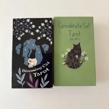 타로 카드 덱 고양이 2개 세트 새상품급