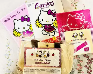 헬로키티 커브스 타월 토트백 세트 미개봉 새상품