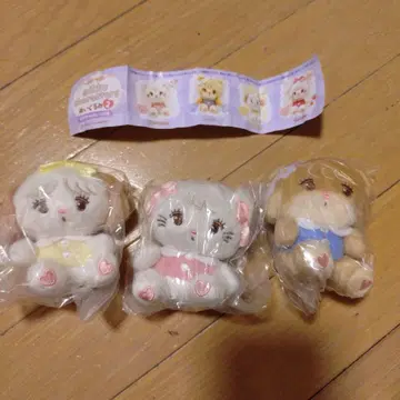 mikko characters 봉제 인형 2 수플레 무스 라떼 3체 세트