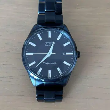 CITIZEN 에코드라이브 블랙 손목시계