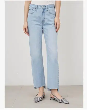 미라 오웬 Mila Owen 스트레이트 데님 라이트 블루