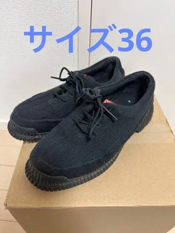 캠퍼 블랙 메쉬 스니커즈